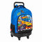 Schoolrugzak met Wielen Hot Wheels Let's race Blauw Zwart 33 x 45 x 22 cm