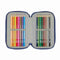 Driedubbele Pennenzak F.C. Barcelona Marineblauw 12,5 x 19,5 x 5,5 cm 37 Onderdelen