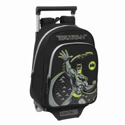 Schoolrugzak met Wielen Batman Game over Zwart 27 x 33 x 10 cm
