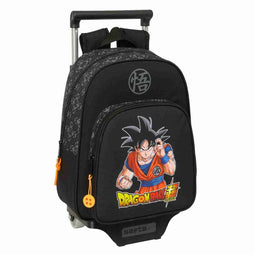 Schoolrugzak met Wielen Dragon Ball Combat Zwart 27 x 33 x 10 cm