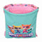 Rugtas met Koordjes SuperKitties Roze Turkoois 26 x 34 x 1 cm