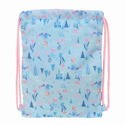 Rugtas met Koordjes Frozen Ice magic Blauw 26 x 34 x 1 cm