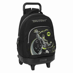 Schoolrugzak met Wielen Batman Game over Zwart 33 x 45 x 22 cm