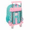 Schoolrugzak met Wielen Peppa Pig Pretty flowers Geel Munt 26 x 11 x 67 cm 26 x 34 x 11 cm