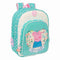 Schoolrugzak Peppa Pig Pretty flowers Geel Munt 26 x 34 x 11 cm