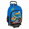 Schoolrugzak met Wielen Hot Wheels Let's race Blauw Zwart 33 x 42 x 14 cm