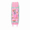 Driedubbele Pennenzak SuperKitties Roze Turkoois 12,5 x 19,5 x 5,5 cm 37 Onderdelen