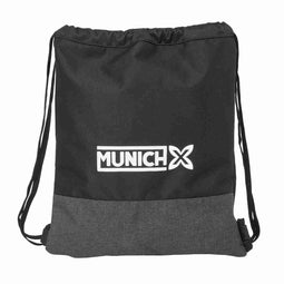 Rugtas met Koordjes Munich Topo Zwart 35 x 40 x 1 cm