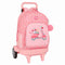 Schoolrugzak met Wielen Moos Passion Multicolour 33 x 45 x 22 cm