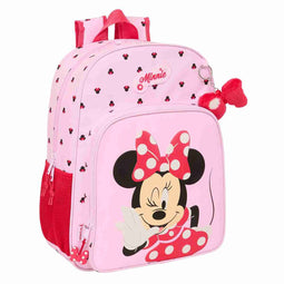 Schoolrugzak Minnie Mouse Naive Roze 33 x 42 x 14 cm