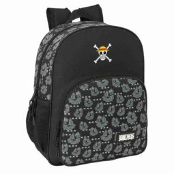 Schoolrugzak One Piece Pirates Zwart 32 x 38 x 12 cm