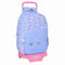 Schoolrugzak met Wielen Benetton Lila Lila 30 x 46 x 14 cm