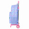 Schoolrugzak met Wielen Benetton Lila Lila 30 x 46 x 14 cm