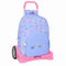 Schoolrugzak met Wielen Benetton Lila Lila 30 x 46 x 14 cm