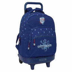 Schoolrugzak met Wielen Harry Potter Captain Marineblauw 33 x 45 x 22 cm