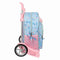 Schoolrugzak met Wielen Frozen Ice magic Blauw 33 x 42 x 14 cm