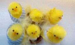 3 stuks - Warentuin mix - Zes paaskuikens geel