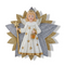 Kurt s adler - 9.5 inch German Angel Treetop. 28,956x28,956x13,716 cm kerstornament