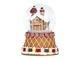 Timstor - Waterball gingerbread 2 ass kerstdeco