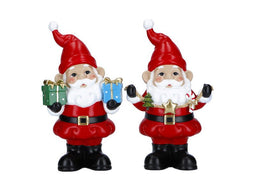 Timstor - Santa 2 ass poly kerstdeco
