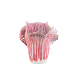 PTMD Swing Pink Ceramic Pot Cabbage Shape S