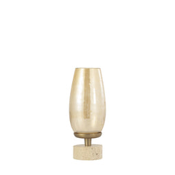 PTMD Sajeth Brass Luster Glass Stormlight On Base S