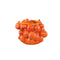 PTMD Bauer Orange Ceramic Round Pomegranate Pot Small