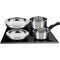 Inductiekookset - Arthur Martin - AM4485 - Roestvrij staal - 10-delig - Afneembare handgreep - Al...