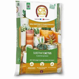 Cactus- en vetplantensubstraat - BRUIN GOUD - OBRTCAC6U - 6L - Bevordert de groei