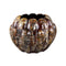 PTMD Divinder Bronze Ceramic Ribbed Pot Round L
