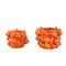 PTMD Bauer Orange Ceramic Round Pomegranate Pot Large