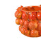 PTMD Bauer Orange Ceramic Round Pomegranate Pot Large