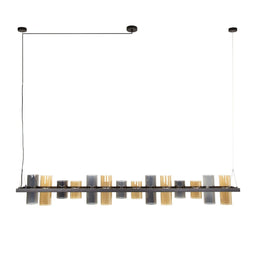 AnLi Style Hanglamp 14L cylinder mixed glass (G9)