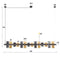 AnLi Style Hanglamp 14L cylinder mixed glass (G9)