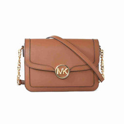 Schoudertas Michael Kors Leida Bruin 23 x 17 x 6 cm