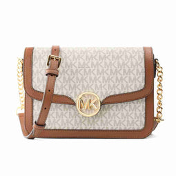 Schoudertas Michael Kors Leida Beige 34 x 27 x 9 cm