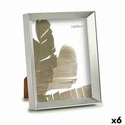 Fotolijsten GiftDecor WPC0235MS-3 Zilverkleurig Glas Plastic (6 Stuks)