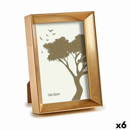 Fotolijsten GiftDecor WPC0235MG-1 Gouden Glas Plastic (6 Stuks)
