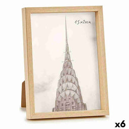 Fotolijsten GiftDecor WPC1020ML-3 Bruin Natuurlijk Plastic (6 Stuks)