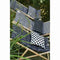 JARDIN PRIVE Gewatteerde ligstoel Helsinki - Afneembaar canvas - Zwart en wit