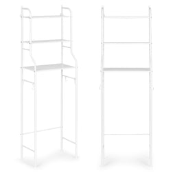 Badkamer rek - aluminium - 125x25,5x46,5 cm - 3 planken