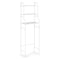 Badkamer rek - aluminium - 125x25,5x46,5 cm - 3 planken