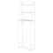Badkamer rek - aluminium - 125x25,5x46,5 cm - 3 planken