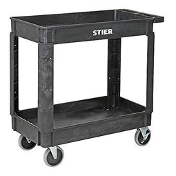 STIER kunststof multifunctionele wagen met 2 etages 250 kg LxBxH 870x430x850 mm