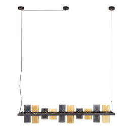 AnLi Style Hanglamp 10L cylinder mixed glass (G9)