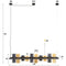 AnLi Style Hanglamp 10L cylinder mixed glass (G9)