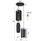 AnLi Style Hanglamp 3L mesh rotate