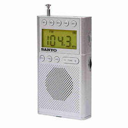 Portable Digitale Radio Sanyo Zilverkleurig AM/FM