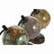 Wereldbol Home ESPRIT Groen Beige Vintage 10 x 8 x 14 cm (3 Stuks)