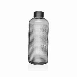 Waterfles Versa Grijs Glas Aluminium 1 L 8,3 x 23,5 x 8,3 cm